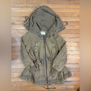 Free People Olive Utility Jacket